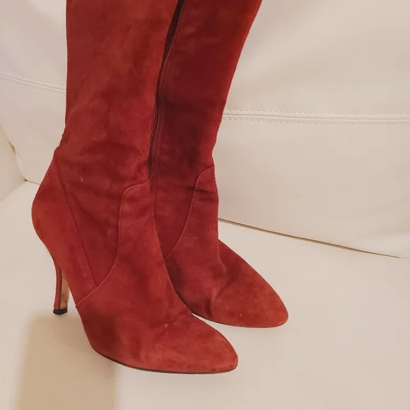 Via Spiga - Piper - Red Suede boots - Picture 5 of 12